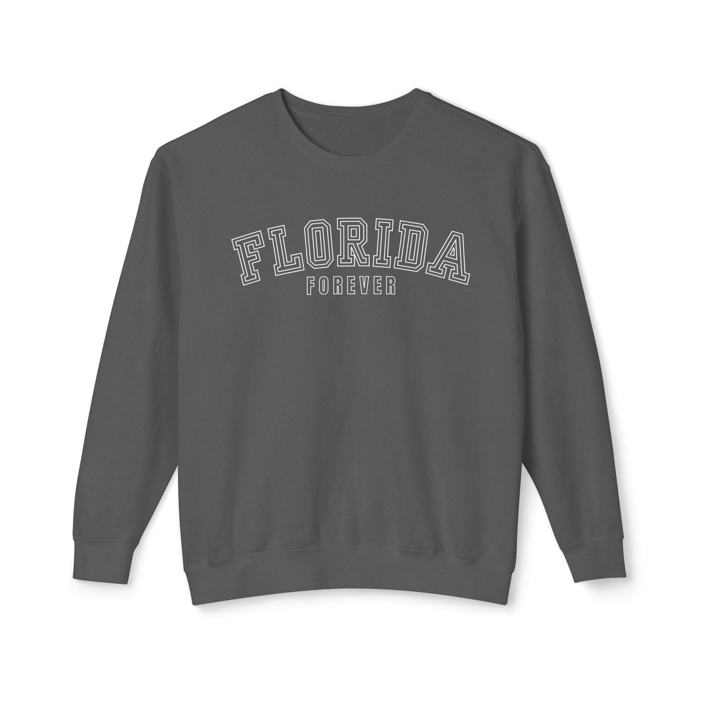 Eddy and Rita Women's Comfort Colors Lightweight Sweatshirt - "Florida Forever" Stylish Graphic Pullover