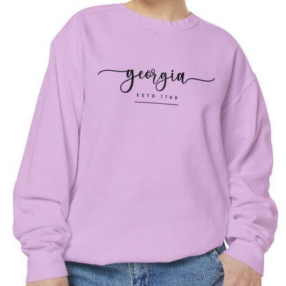 Comfort Colors Women's Sweatshirt - Georgia Pride Pullover - Eddy and Rita