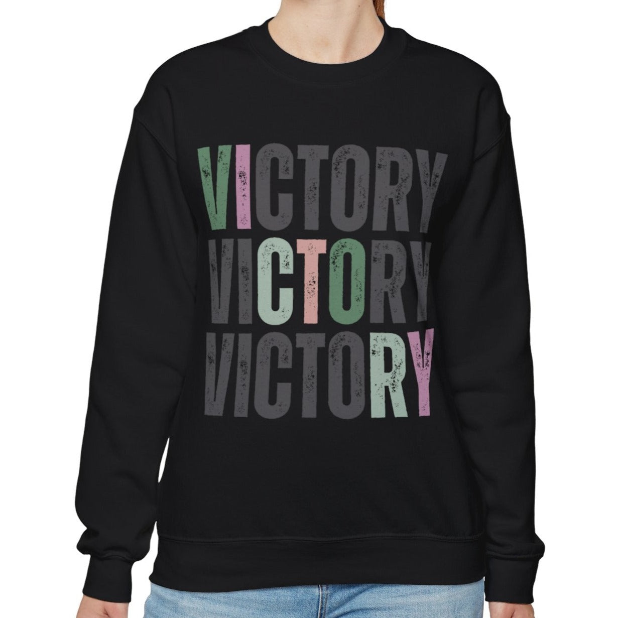 Victory Vibes Women's Comfort Sweatshirt - Eddy and Rita