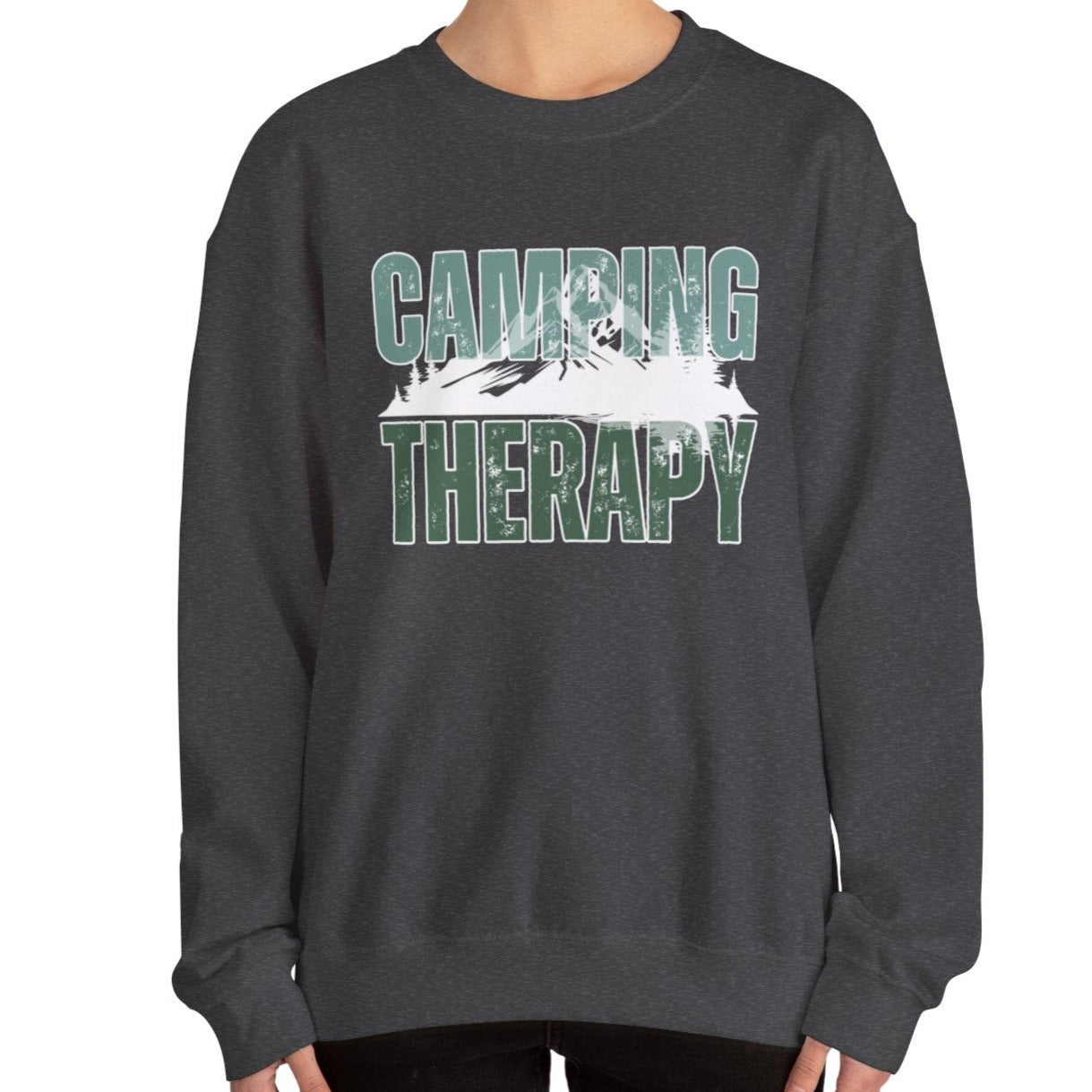 Camping Therapy: Women's Cozy Sweatshirt for Outdoor Adventure Bliss - Eddy and Rita