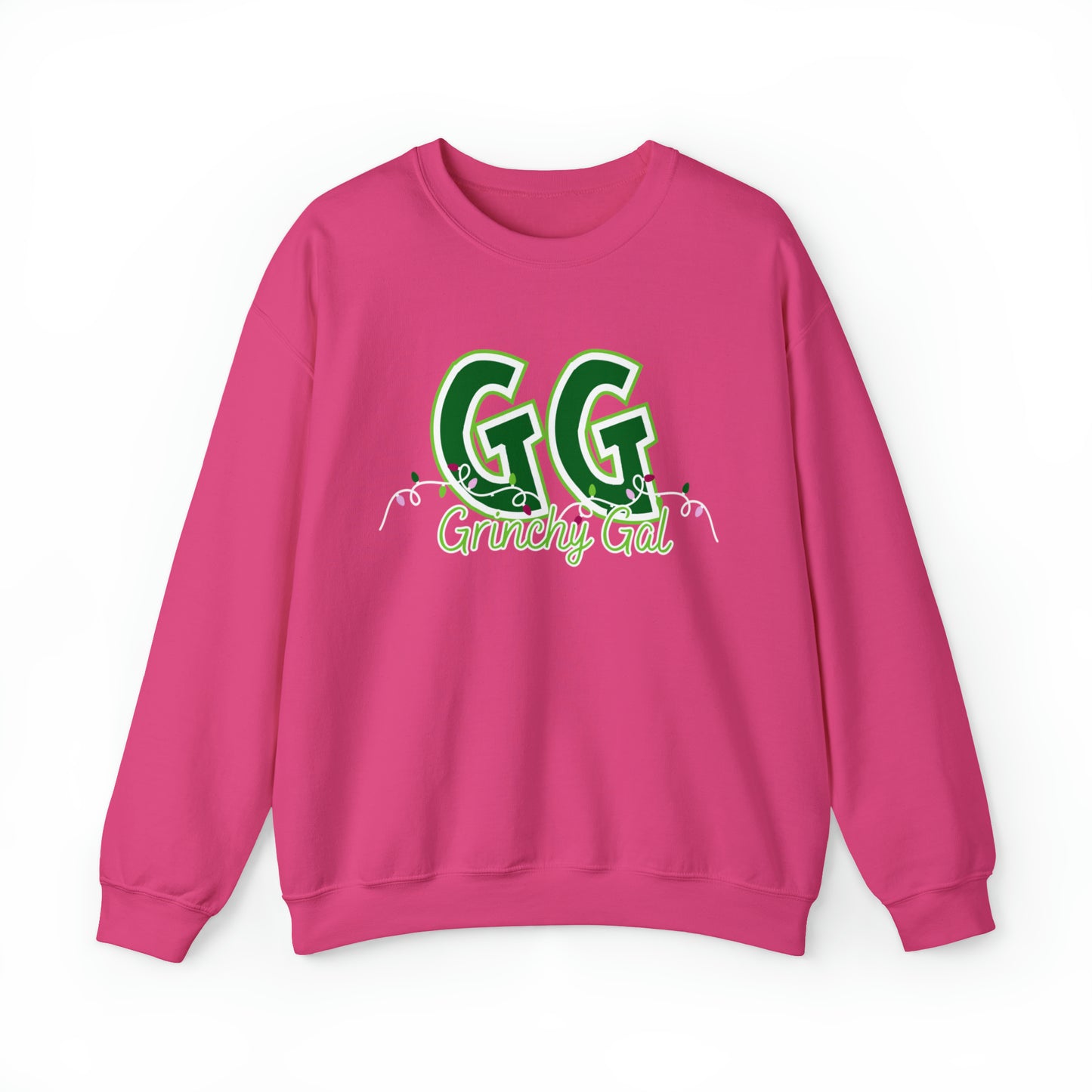 Women's 'GG' Grinchy Girl Christmas Lights Sweatshirt Success - Eddy and Rita