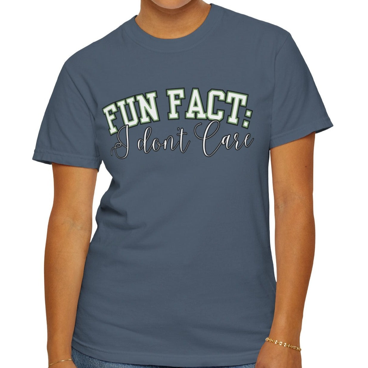 Fun Fact: I Don't Care Tee – Casual Statement Top for Nonchalant Style - Eddy and Rita