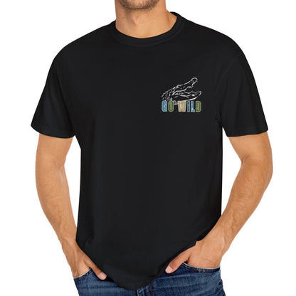 Eddy and Rita Men's Comfort Colors T-Shirt - "Go Wild" Alligator Graphic Tee