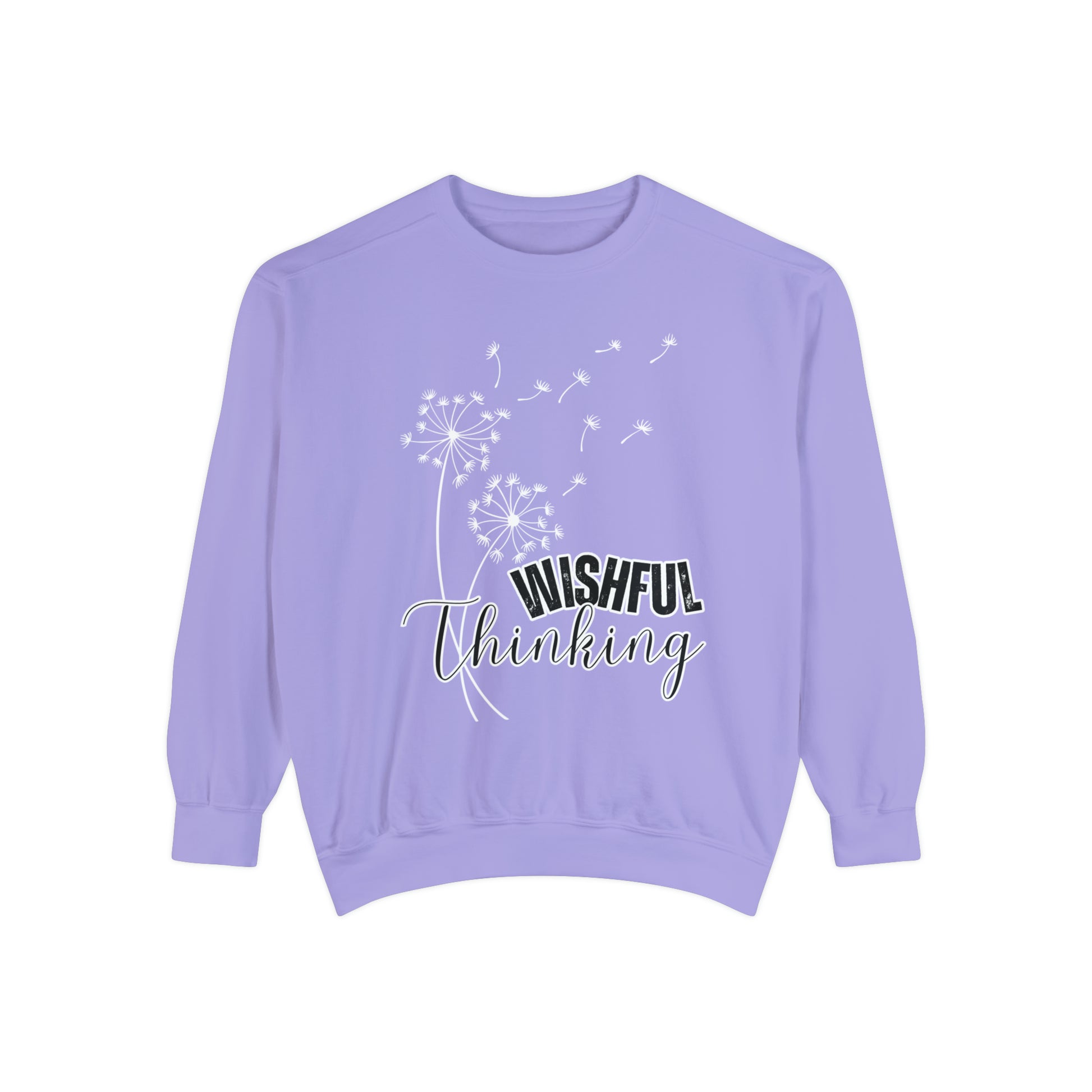 Wishful Thinking Women's Comfort Colors Sweatshirt - Cozy and Thoughtful - Eddy and Rita