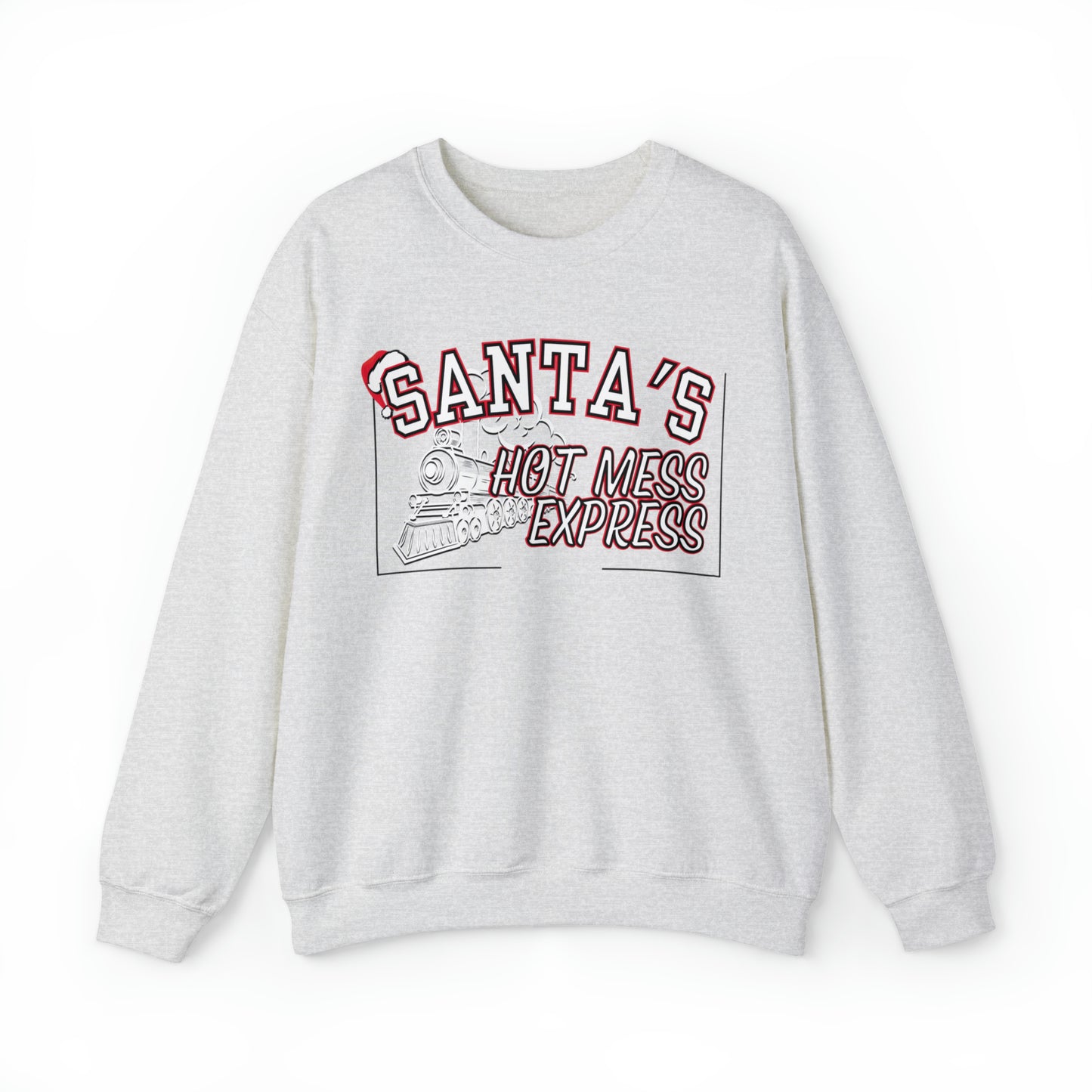 Women's 'Santa's Hot Mess Express' Christmas Sweatshirt - Festive & Fun Holiday Wear - Eddy and Rita