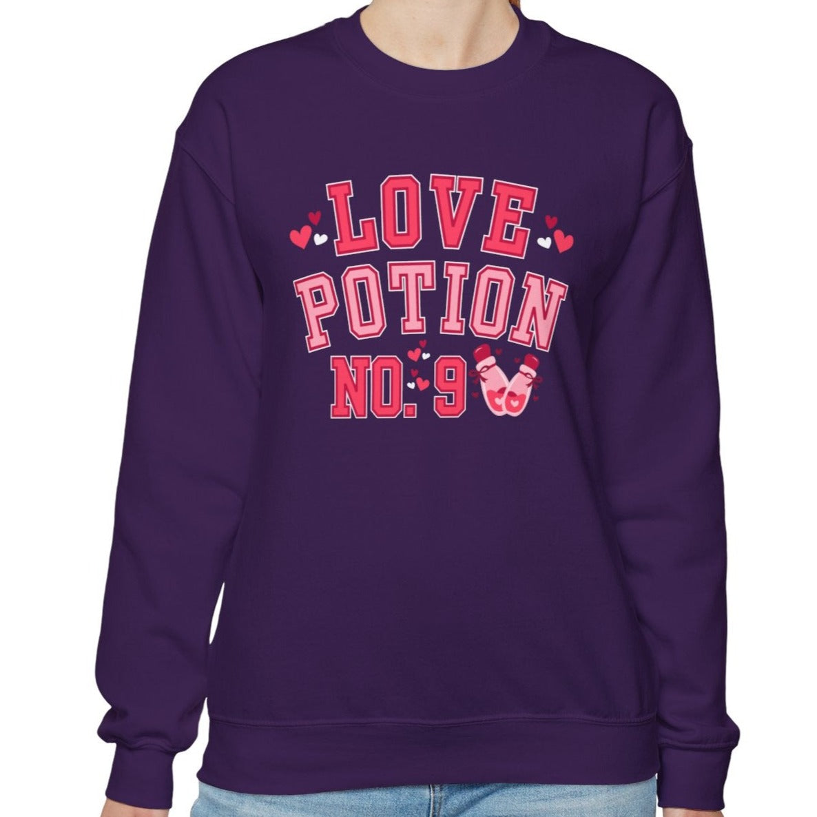 Love Potion No. 9 Chic Women's Sweatshirt - Cozy Comfort with a Touch of Magic - Eddy and RitaLove Potion No. 9 Chic Women's Sweatshirt - Cozy Comfort with a Touch of Magic - Eddy and Rita