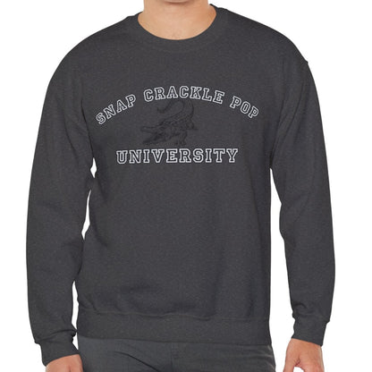 Men's 'Snap Crackle Pop University' Alligator Graphic Sweatshirt - Eddy and Rita