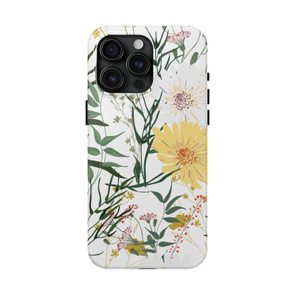 Tough Phone Case for iPhone – Botanical Flowers Design | Stylish and Durable Stocking Stuffer Gift