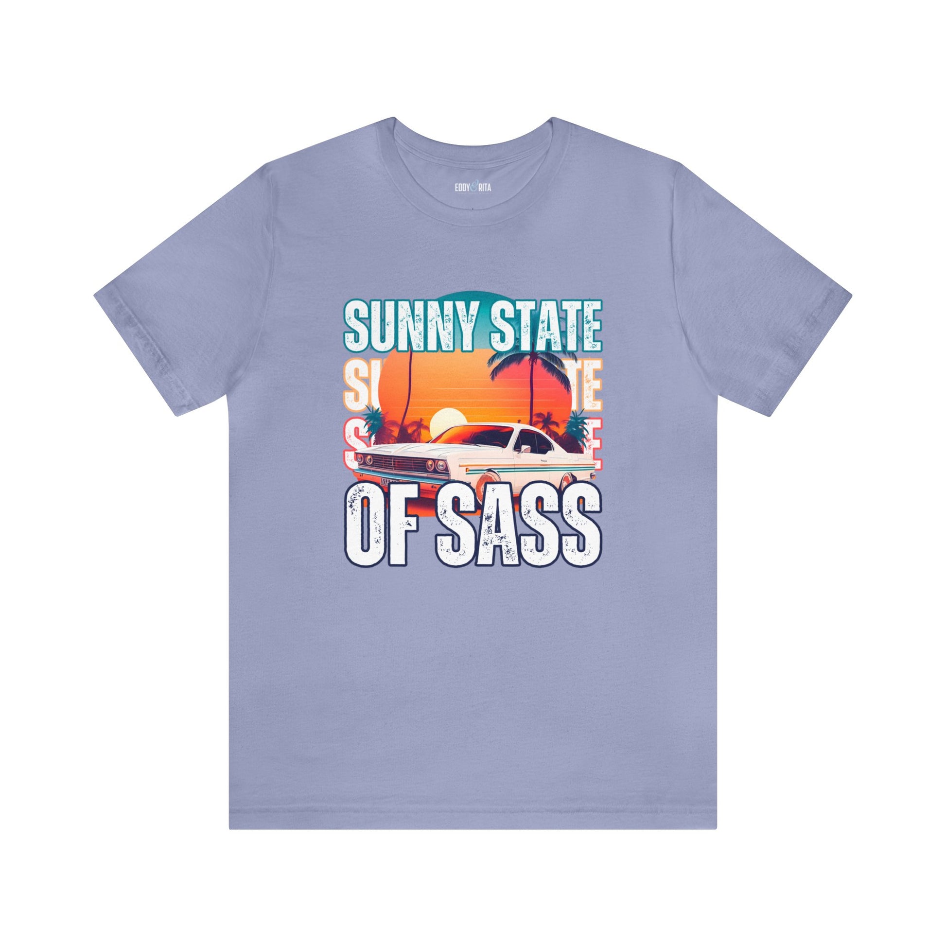 Sunny State of Sass Retro Car Women's Bella Canvas T-shirt - Eddy and Rita