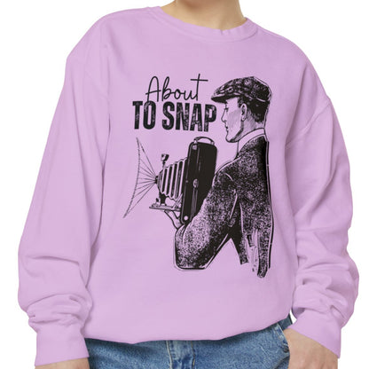 About to Snap Comfort Colors Sweatshirt - Eddy and Rita