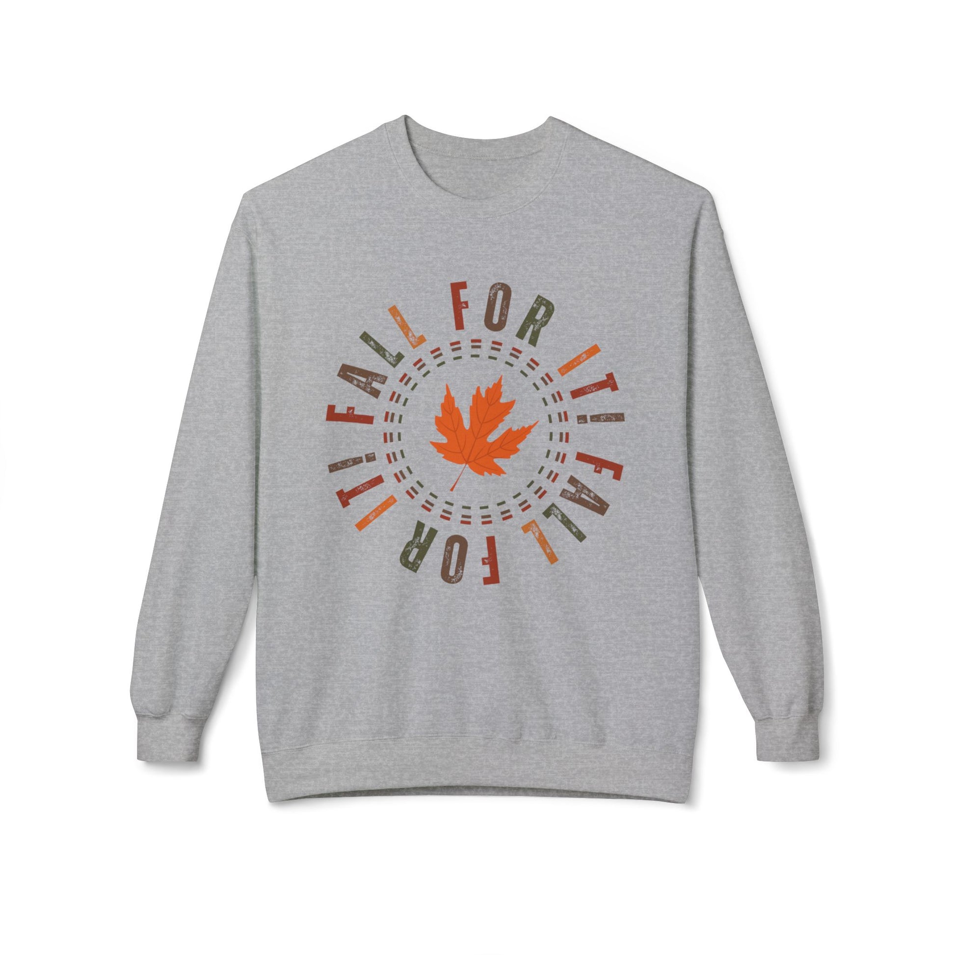 Eddy and Rita Women's Midweight Sweatshirt - "Fall For It" Autumn Graphic Pullover