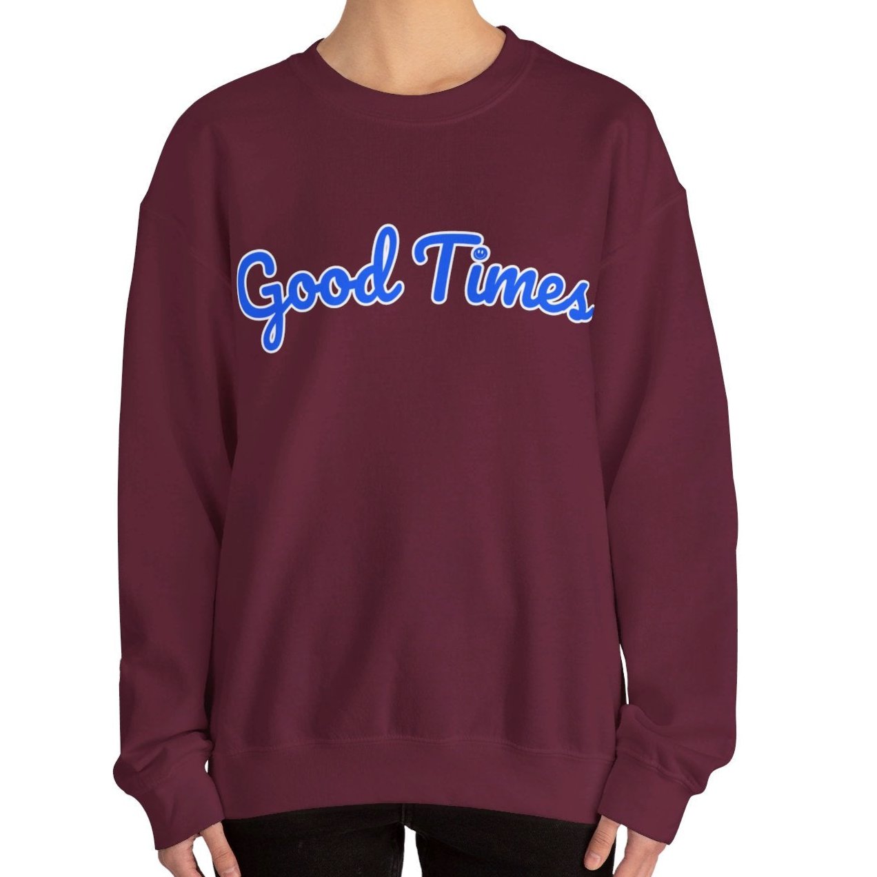 Women's Heavy Blend Sweatshirt – "Good Times" Cozy and Stylish Graphic Sweatshirt