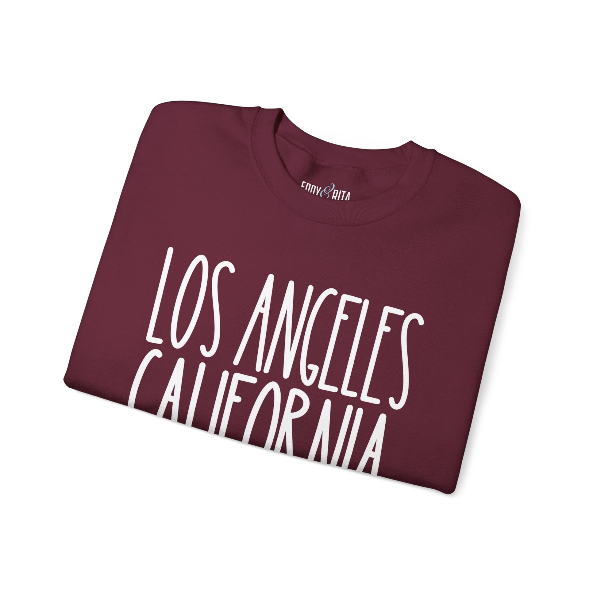 Los Angeles California Vibes: Women's Sweatshirt for West Coast Style and Relaxed Comfort - Eddy and Rita