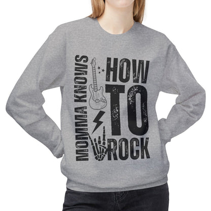 Momma Rockstar Women's Midweight Fleece Sweatshirt - Eddy and Rita