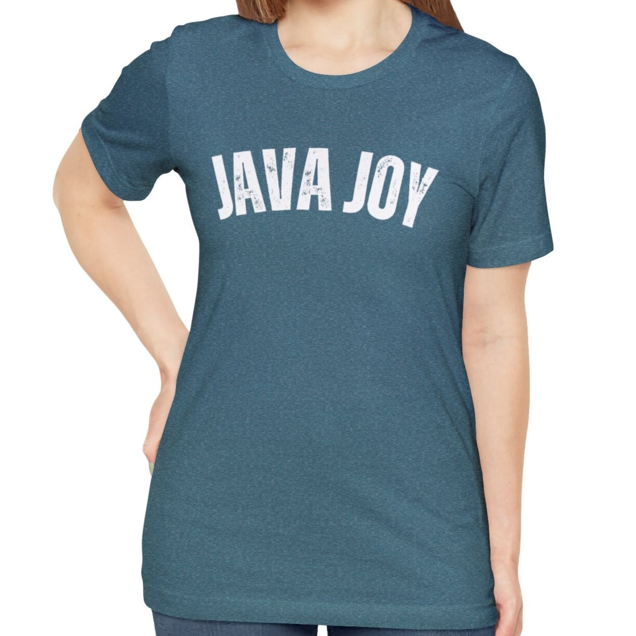 Java Joy Bliss - Women's Bella Canvas Jersey Tee for Comfort and Coffee Enthusiasts - Eddy and Rita