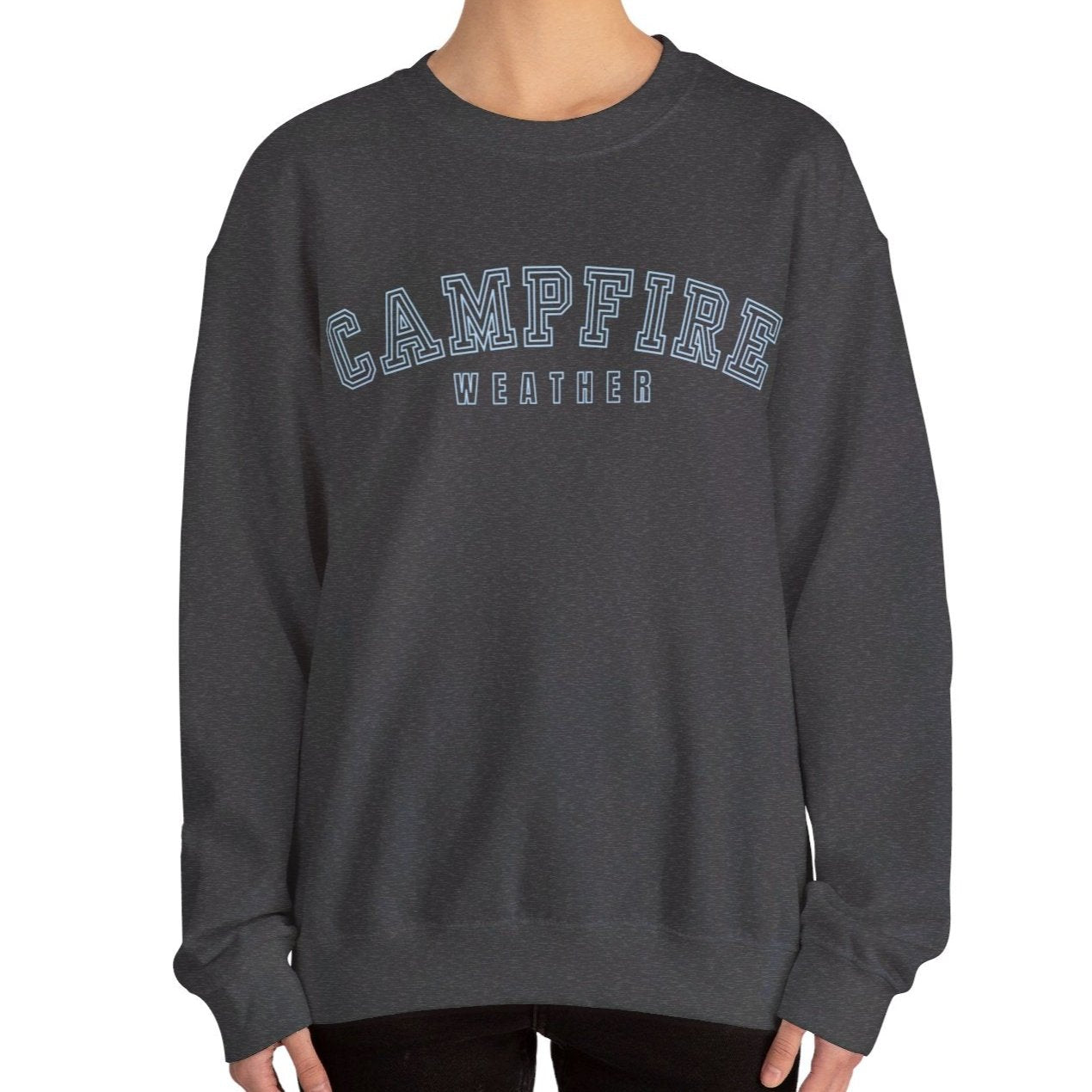 Women's Heavy Blend Sweatshirt – "Campfire Weather" Cozy Graphic Sweatshirt