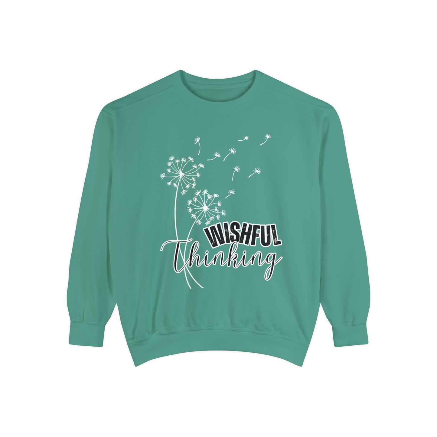 Wishful Thinking Women's Comfort Colors Sweatshirt - Cozy and Thoughtful - Eddy and Rita