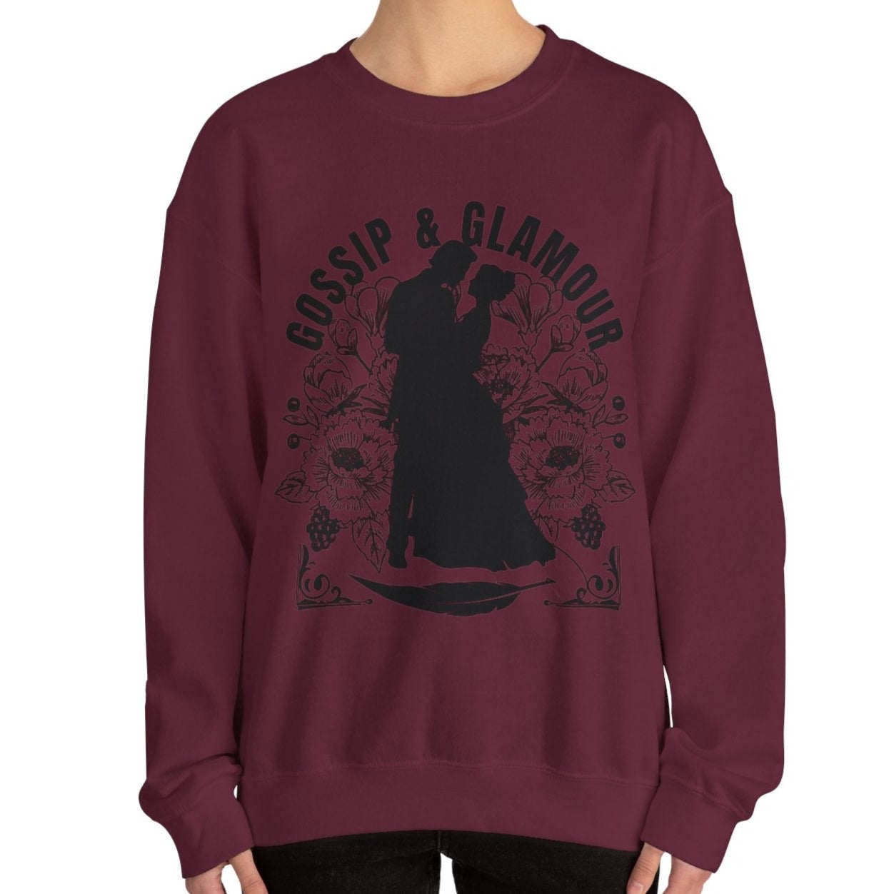 Eddy and Rita Women's Heavy Sweatshirt - "Gossip & Glamour" Bridgerton Tribute - Elegant Graphic Pullover