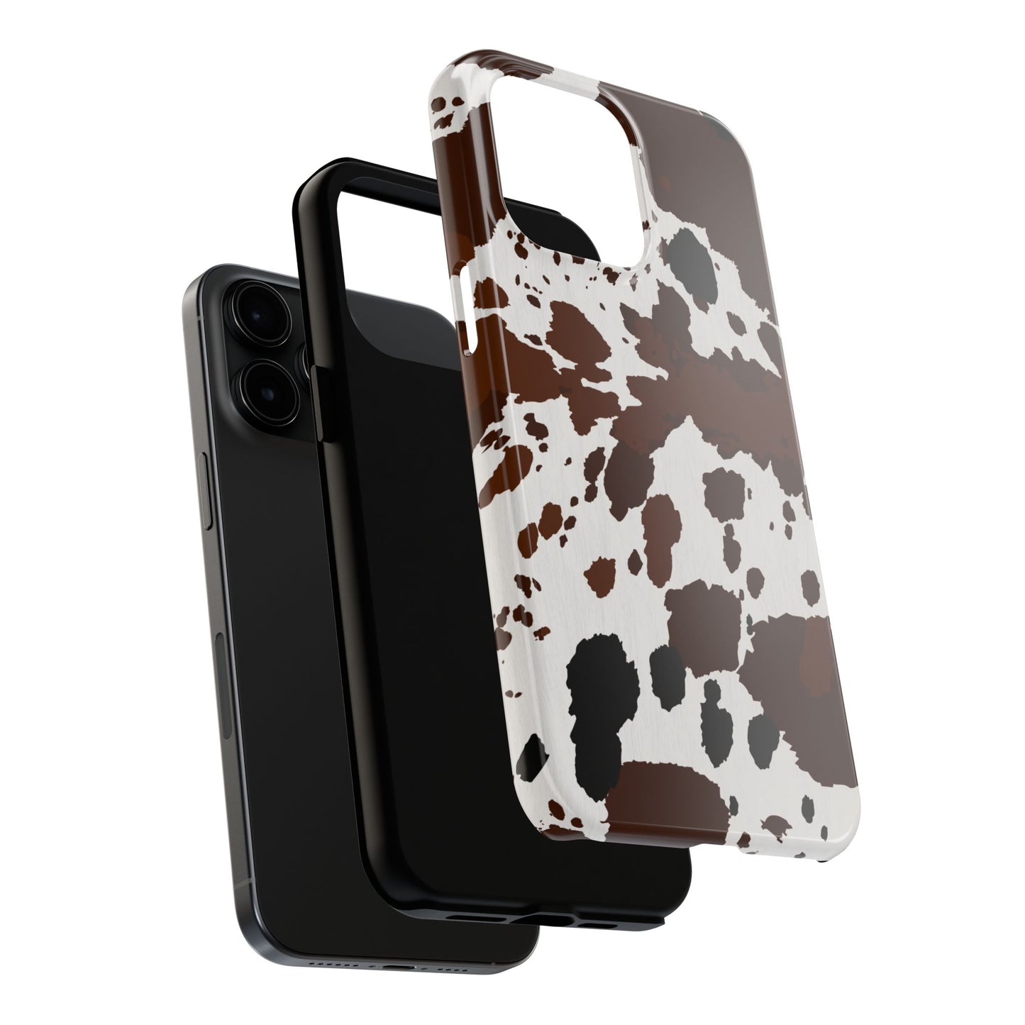 Tough Phone Case for iPhone – Cow Spots Design | Stylish and Durable Stocking Stuffer Gift