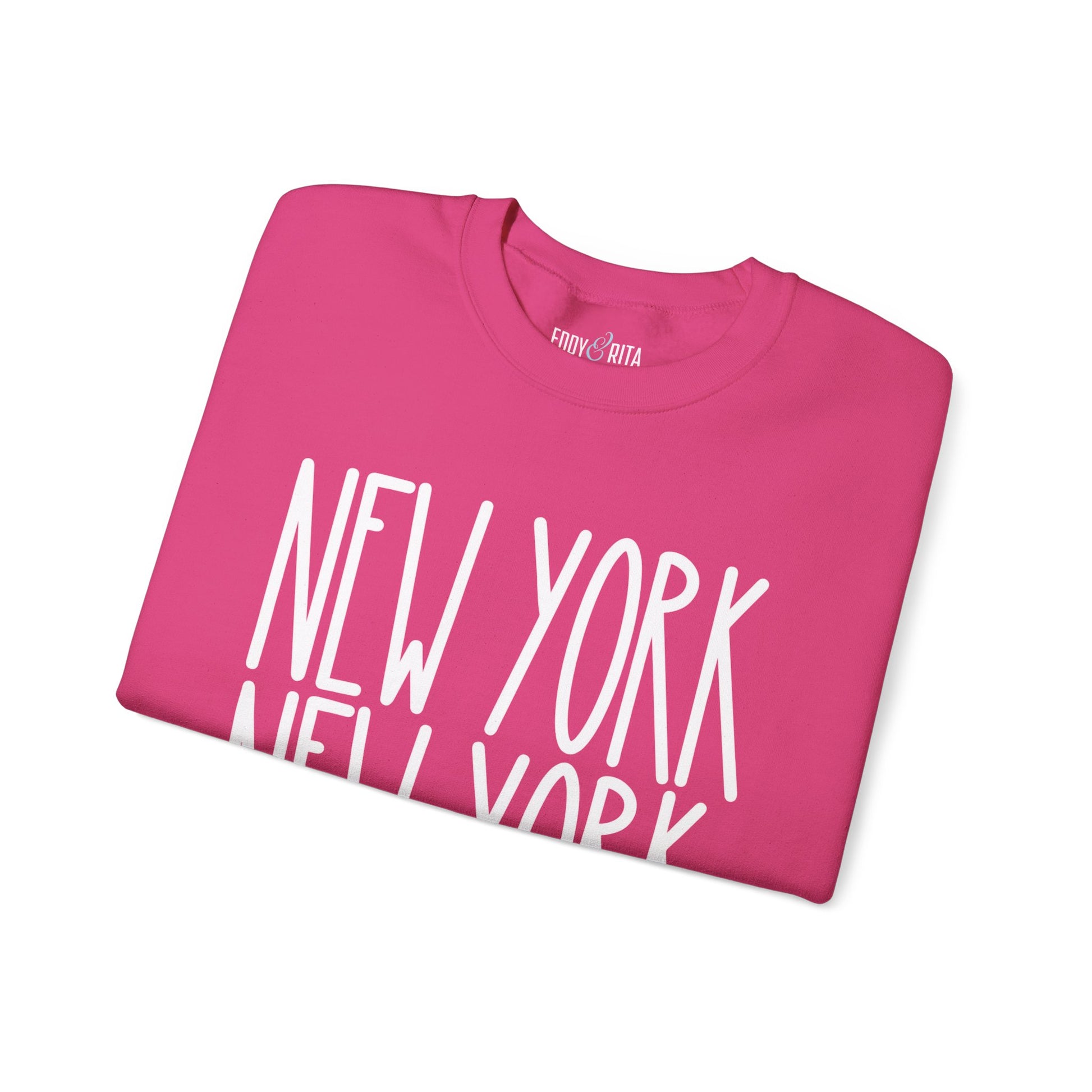 New York New York Chic: Women's Sweatshirt for Urban Style and Cozy Comfort - Eddy and Rita