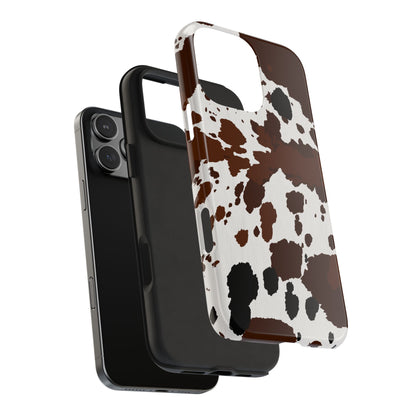 Tough Phone Case for iPhone – Cow Spots Design | Stylish and Durable Stocking Stuffer Gift