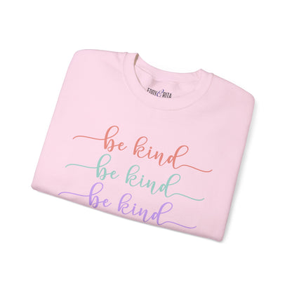 Be Kind: Women's Comfort Sweatshirt for Positive Vibes and Stylish Warmth - Eddy and Rita