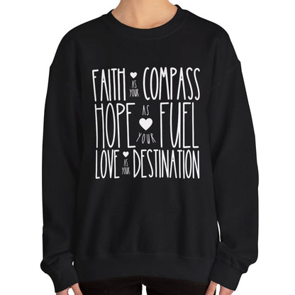 Faith as Your Compass: Women's Comfort Sweatshirt for Inspired Style - Eddy and Rita