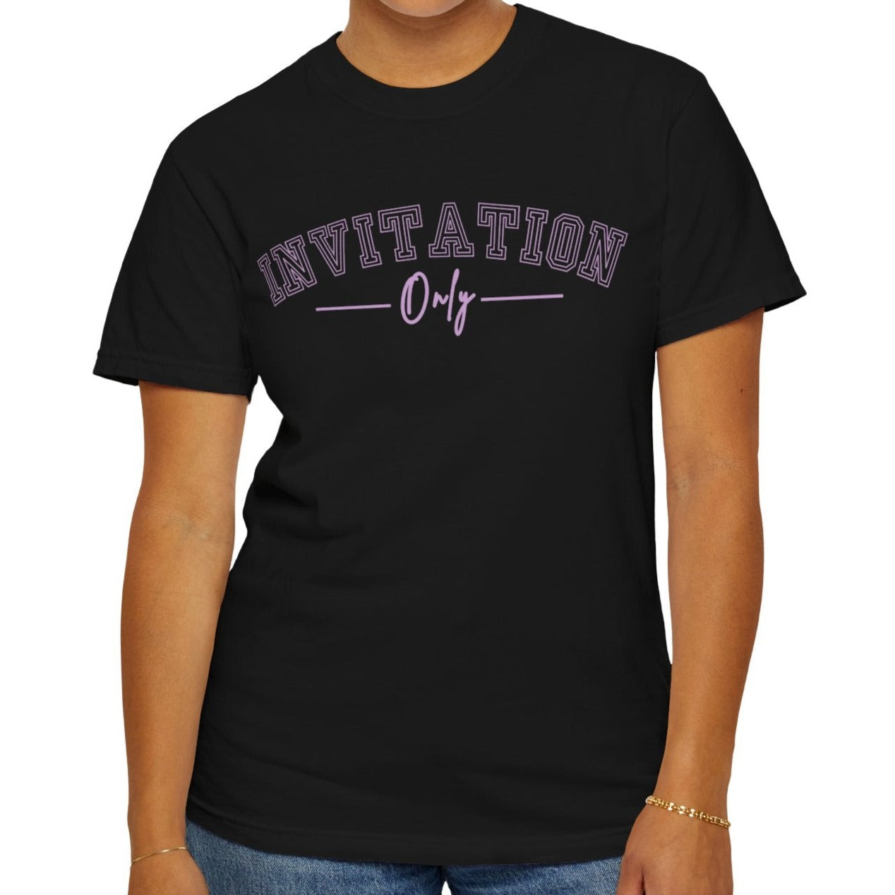 Eddy and Rita Women's Comfort Colors T-Shirt - "Invitation Only" Exclusive Graphic Tee