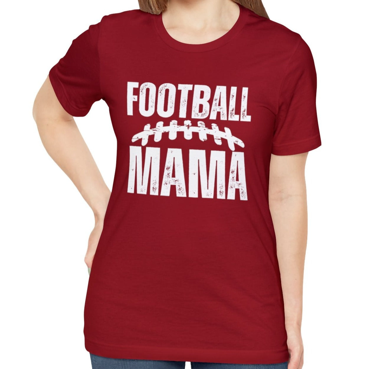 Football Mama Women's Bella Canvas T-shirt  - Eddy and Rita