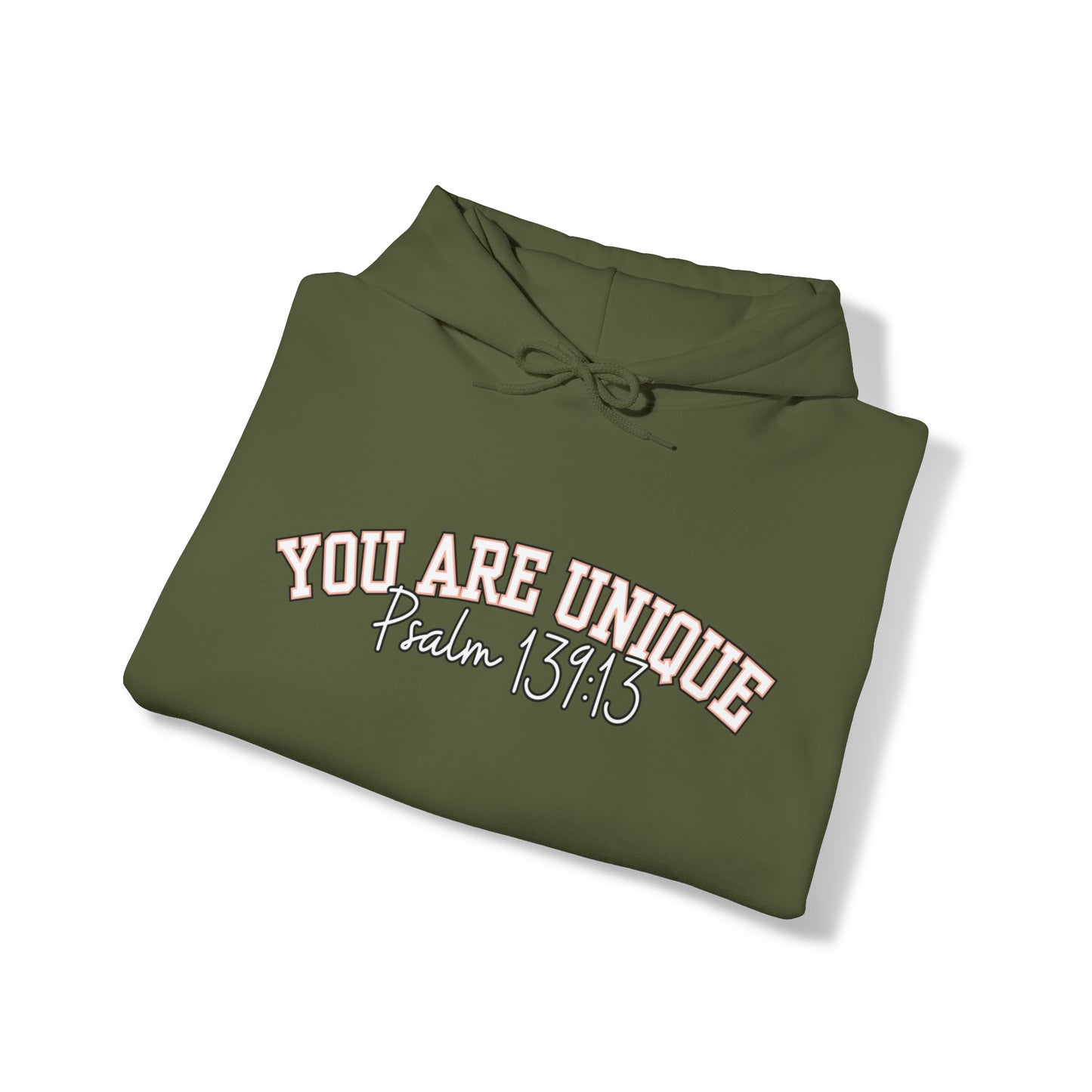 Women's Hoodie with 'You Are Unique - Psalm 139:13' Affirmation - Eddy and Rita