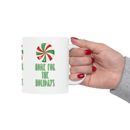 11 oz Ceramic Mug – “Home for the Holidays” | Cozy and Heartwarming Christmas Coffee Cup