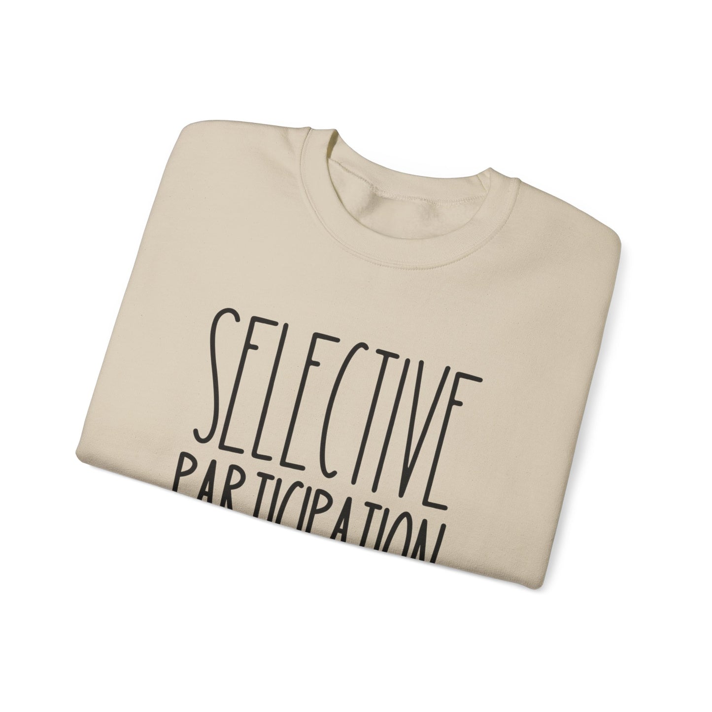 Selective Participation Women's Sweatshirt: Cozy Comfort with Individual Style - Eddy and Rita