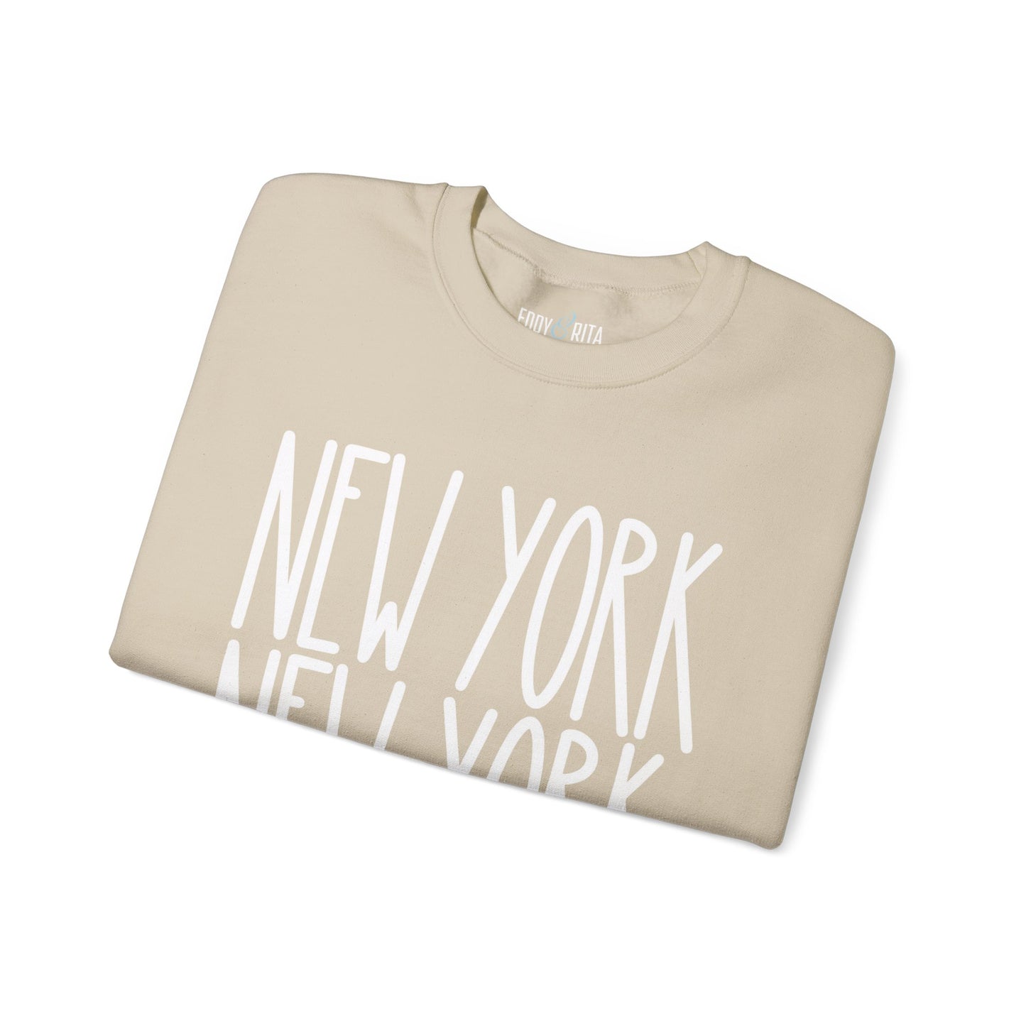 New York New York Chic: Women's Sweatshirt for Urban Style and Cozy Comfort - Eddy and Rita