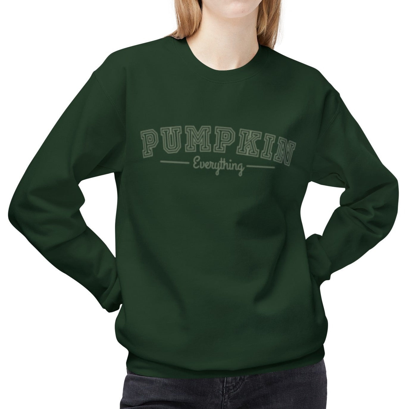 Eddy and Rita Women's Midweight Crewneck Sweatshirt - "Pumpkin Everything" Fall Graphic Pullover