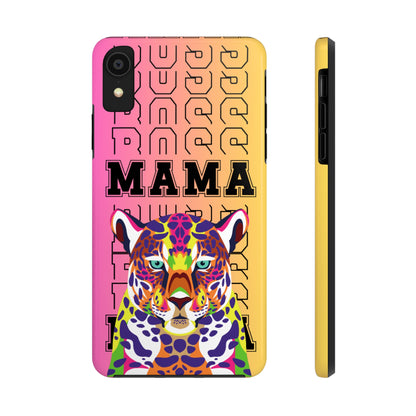 Colorful Cheetah 'Boss Mama' iPhone Case - Stylish and Empowering Protective Cover