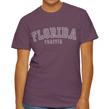 Eddy and Rita Women's Comfort Colors T-Shirt - "Florida Forever" Graphic Tee for Florida Lovers