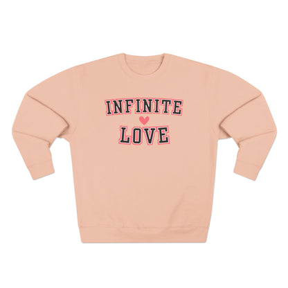 Women's Valentine's Day Graphic Sweatshirt – 'Infinite Love' Cozy Pullover – Romantic Gift for Her, Casual Holiday Outfit