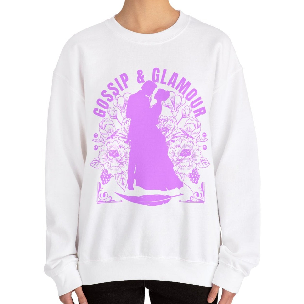 Eddy and Rita Women's Heavy Sweatshirt - "Gossip & Glamour" Bridgerton Tribute - Elegant Graphic Pullover