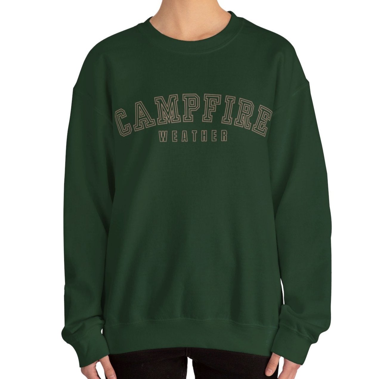 Women's Heavy Blend Sweatshirt – "Campfire Weather" Cozy Graphic Sweatshirt