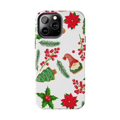 Tough Phone Case for iPhone – Holiday Gnomes Design | Durable and Festive Stocking Stuffer Gift