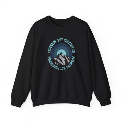 Progress Not Perfection Men's Empowerment Sweatshirt: - Eddy and Rita