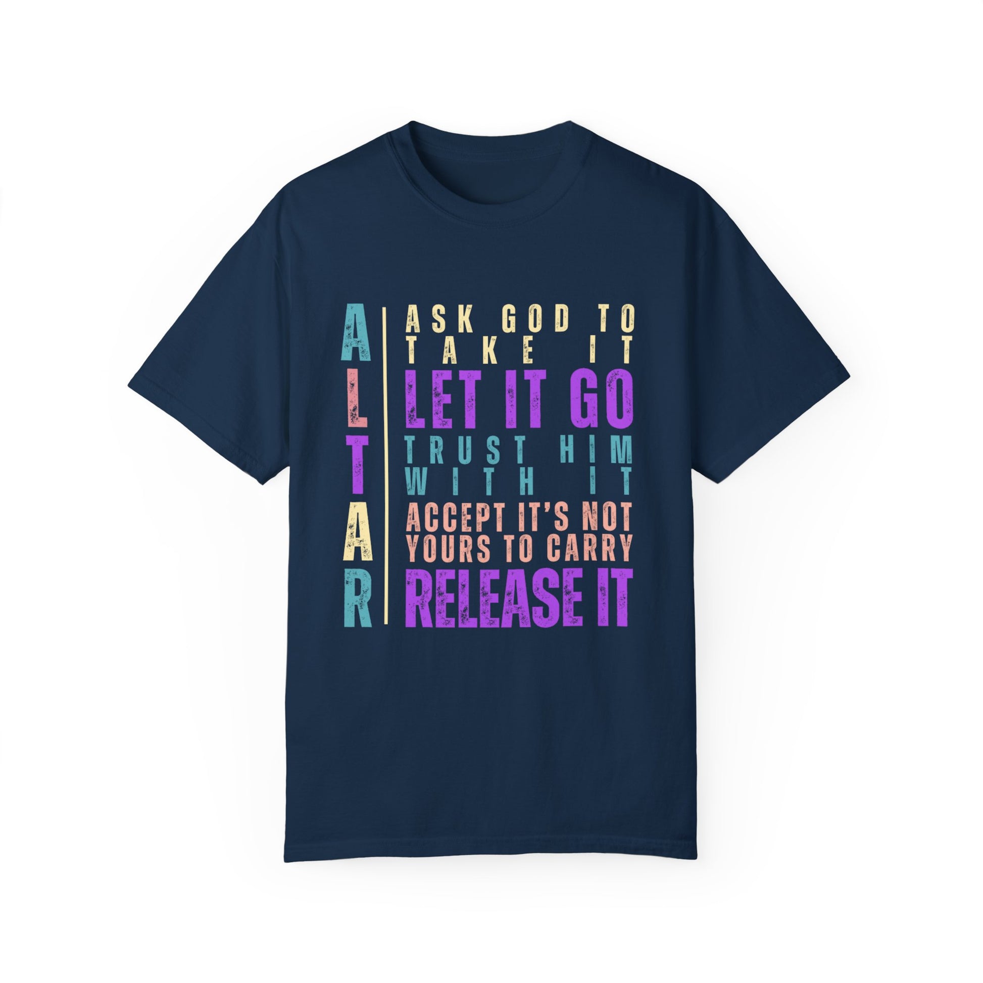 "Altar" Women's Comfort Colors T-Shirt with Christian Meaning - Eddy and Rita