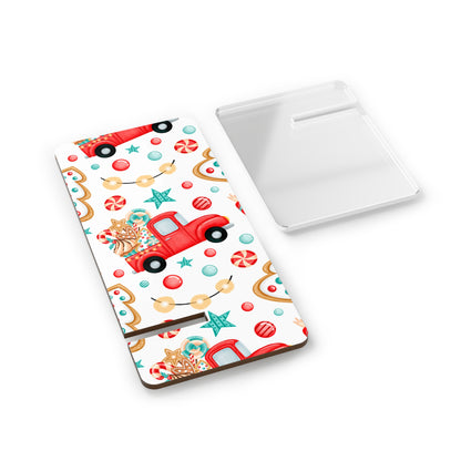 Mobile Display Stand for iPhone – Festive Christmas Truck Design | Perfect Holiday Stocking Stuffer