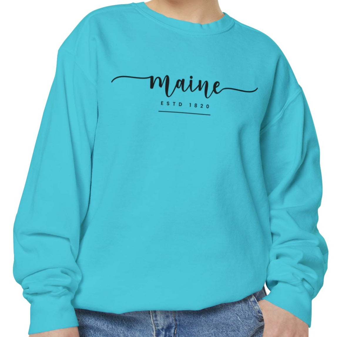 Comfort Colors Women's Sweatshirt - Maine Pride Pullover - Eddy and Rita