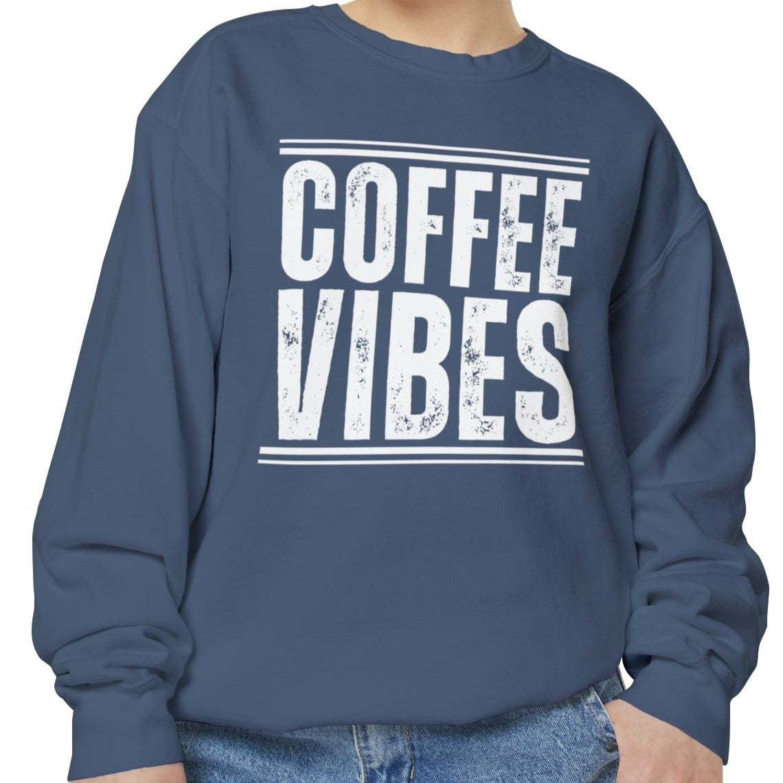 Coffee Vibes Women's Comfort Colors Sweatshirt - Cozy and Stylish - Eddy and Rita