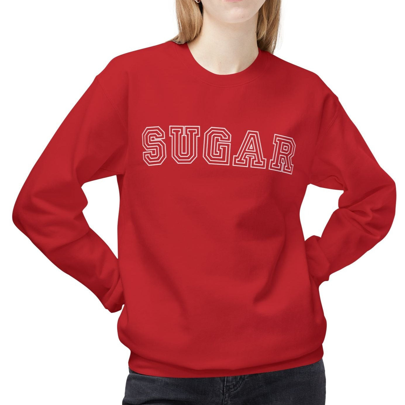 Women's Midweight Sweatshirt - "Sugar" Graphic Pullover