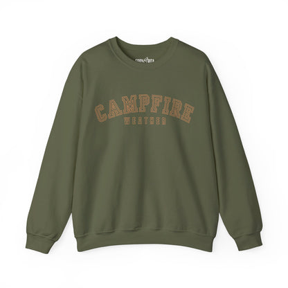 Women's Heavy Blend Sweatshirt – "Campfire Weather" Cozy Graphic Sweatshirt