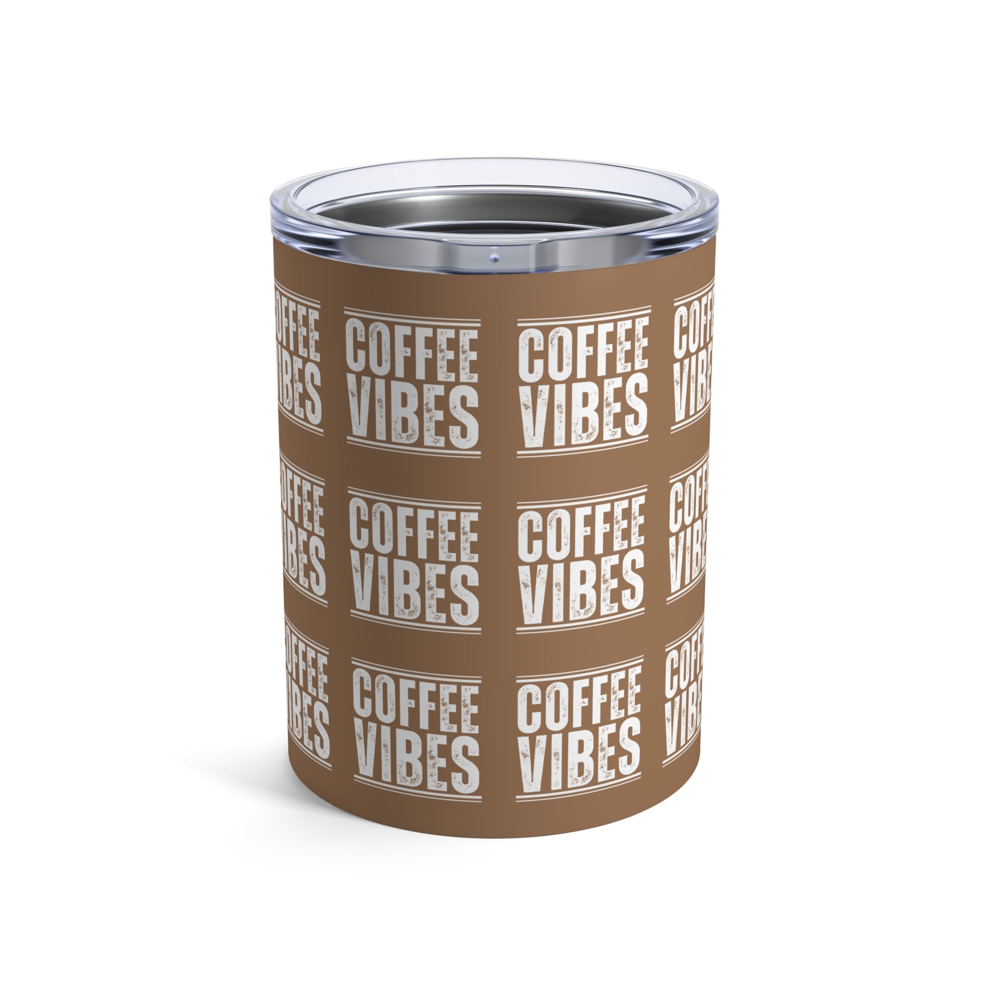 Stainless Steel 10 Ounce Tumbler with Lid for Coffee Vibes