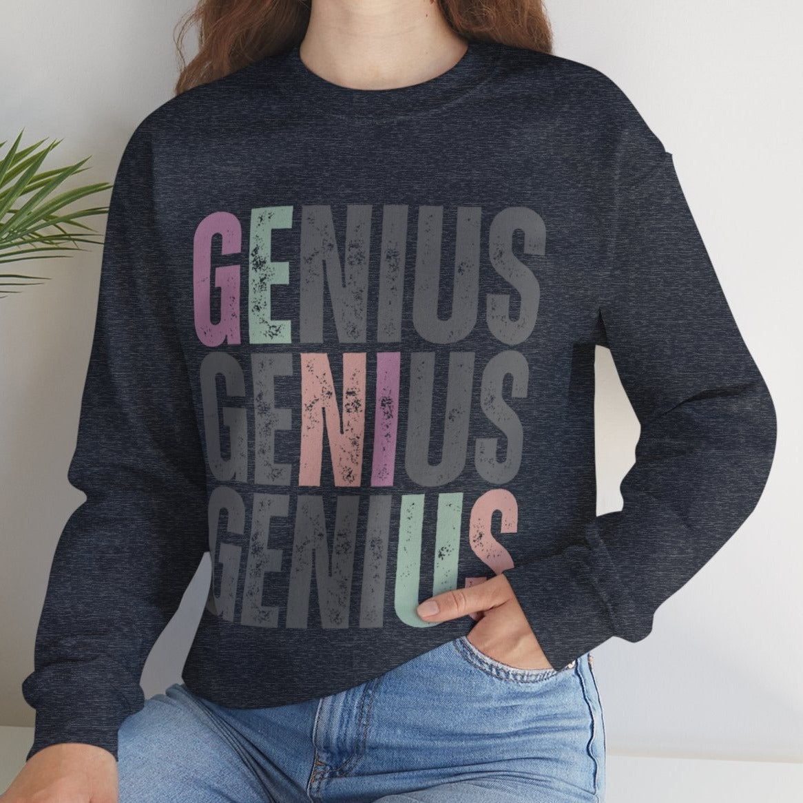 Trendy Genius Women's Sweatshirt - Eddy and Rita