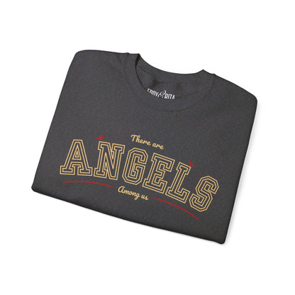 Women's Heavy Blend Sweatshirt – "There Are Angels Among Us" with Cardinals Graphic